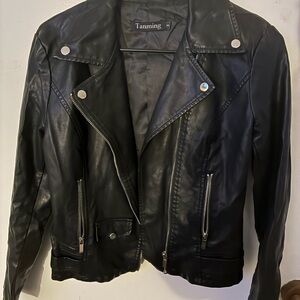 Black Leather Jacket for Women